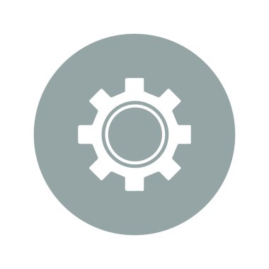 Vites simgesi, vektör çizimi. Düz tasarım biçimi.