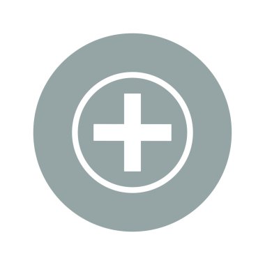 parlak düğme vektör tıbbi işareti