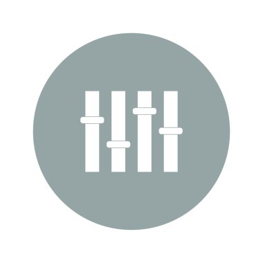 Equalizer'ı simgesi. düz 