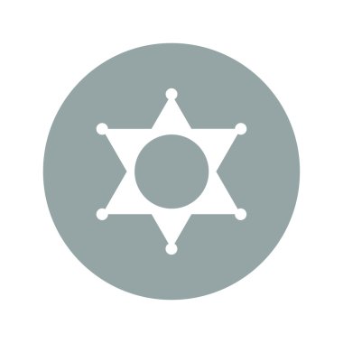 Şerif yıldız. Koleksiyon modern eğilim konsept tasarım stil vektör illüstrasyon simge