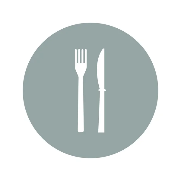 菜单与餐具标志 — 图库矢量图片