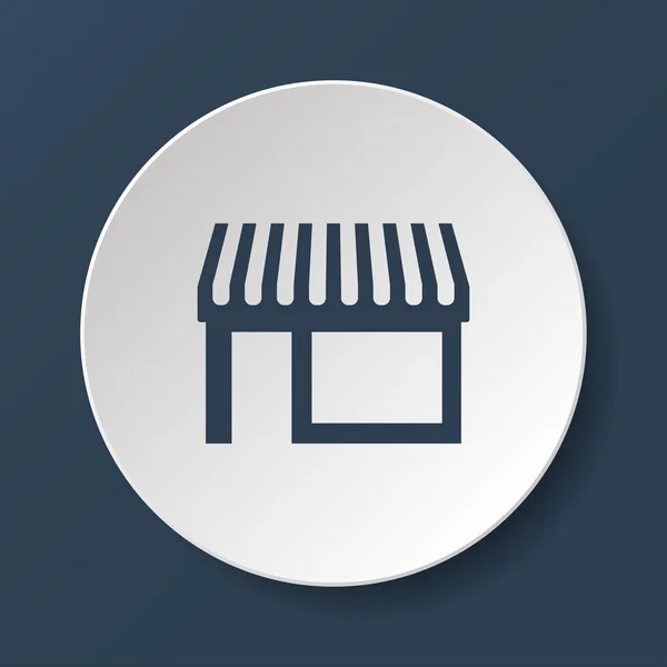 Store icon, modern flat design — Stock Vector