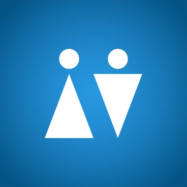 WC значок «підпис». туалет символ.