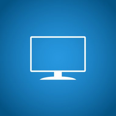 vektör monitör simgesini