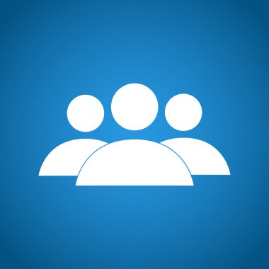 iş adamının düz simgesi