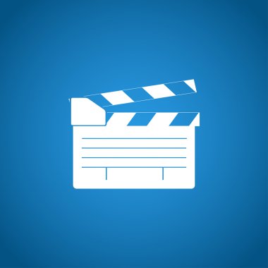 Film clapper kurulu, movie maker vektör