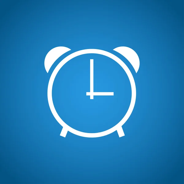 Clock icon, vector illustration. Flat design style — Stock Vector