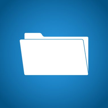 klasör düz web simgesi