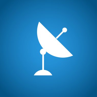 vektör uydu çanağı simgesine