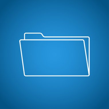 klasör düz web simgesi