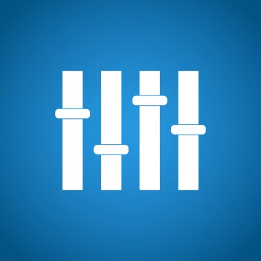 Equalizer'ı simgesi. düz 