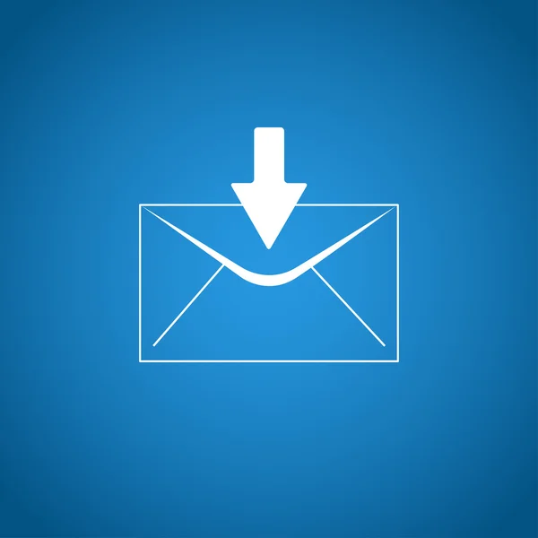 E-post kuvertsymbol. platt designerstil. — Stock vektor