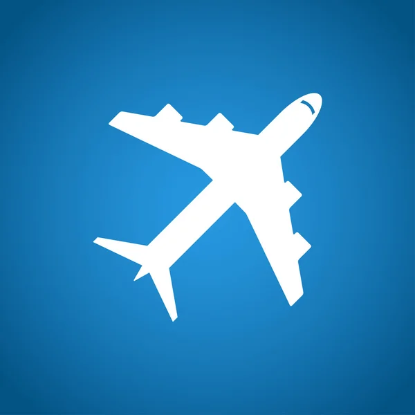 Ikona samolotu — Wektor stockowy