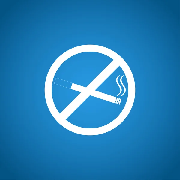 No smoking sign. Vector isolated. — Stock Vector