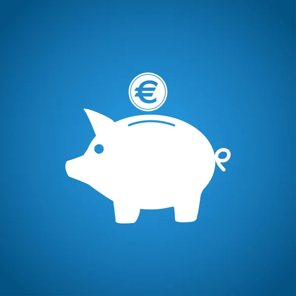 Vector piggy bank pictogram — Stockvector