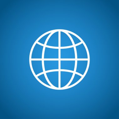 Dünya küre simgesi, sembol simge 