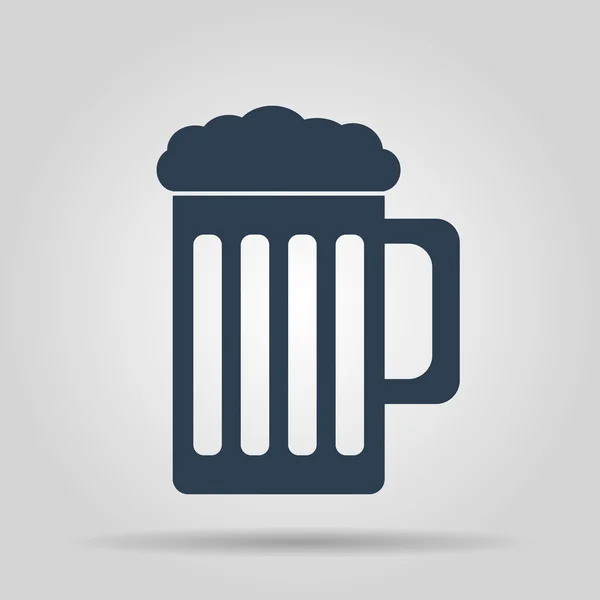 Icono taza de cerveza — Vector de stock