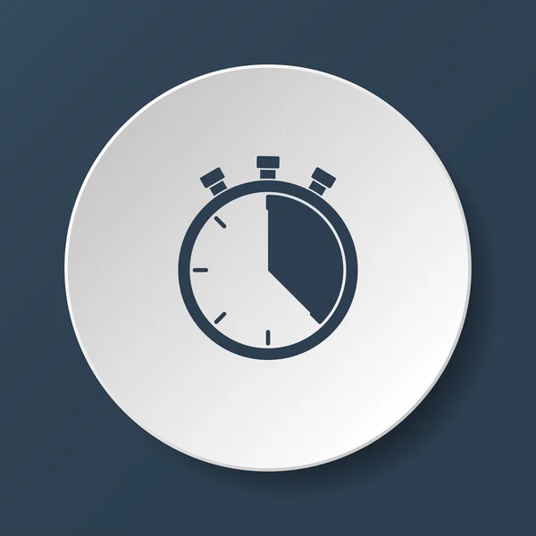 Stopwatch icoon, vectorillustratie. plat ontwerp stijl, — Stockvector