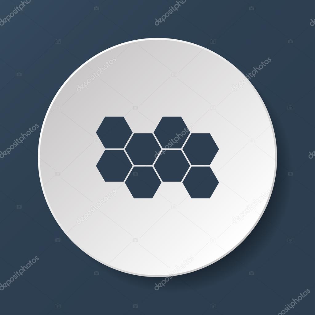 Honeycomb sign icon. Honey cells symbol.