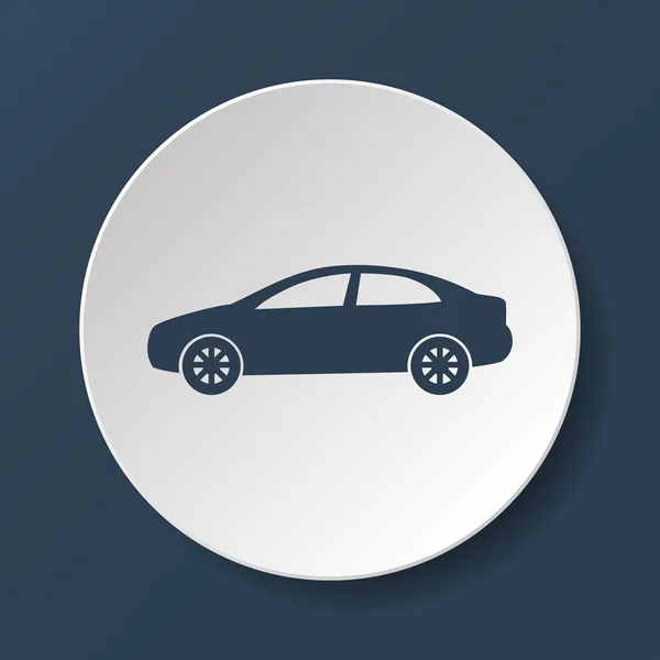 Car icon.car icon. flacher Designstil — Stockvektor