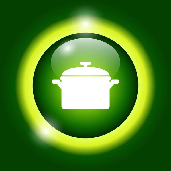 Saucepan icon. Vector illustration. — Stock Vector