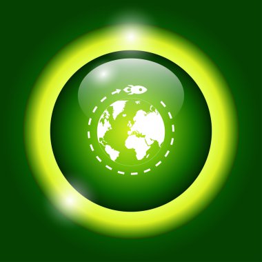 vektör işareti. Roket.