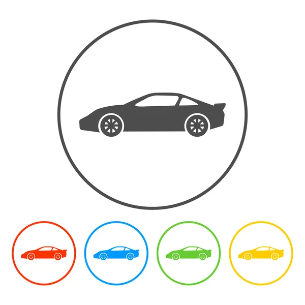 Ícone de carro icon.car. Estilo de design plano — Vetor de Stock