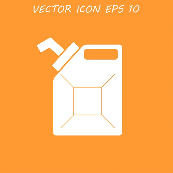 Jerrycan olja vektor icon — Stock vektor