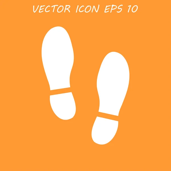 Otisk podrážky boty icon.shoes tisk icon.vector obrázek — Stockový vektor
