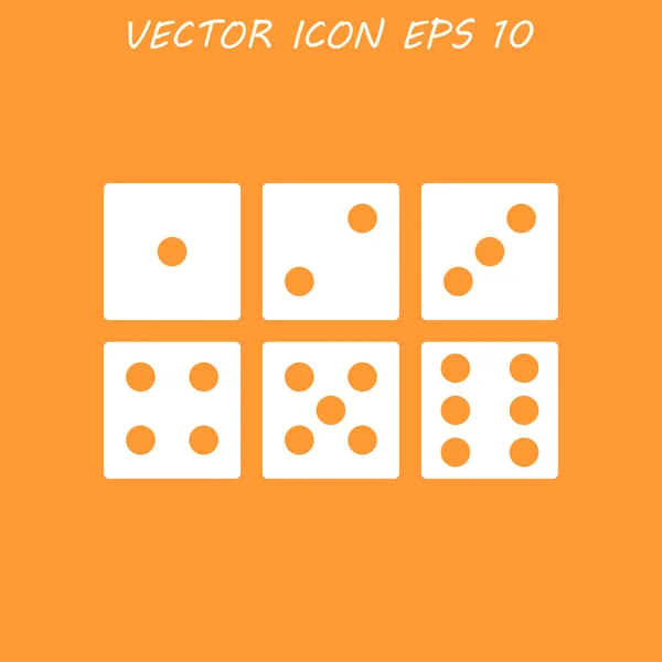 Kostky ikona — Stockový vektor