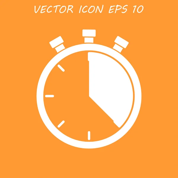 Stoppur ikon, vektor illustration. platt design stil, — Stock vektor