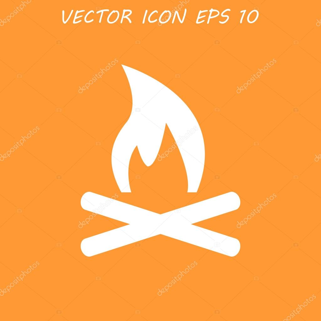 Vector Illustration of a Fire Icon