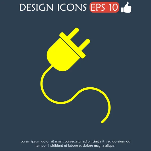 Plugs icon,vector illustration — Stock Vector