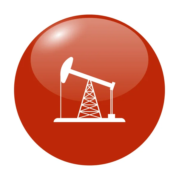 Εικονίδιο εξέδρα άντλησης πετρελαίου — Διανυσματικό Αρχείο