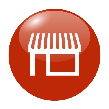 Simge, modern düz tasarım mağaza