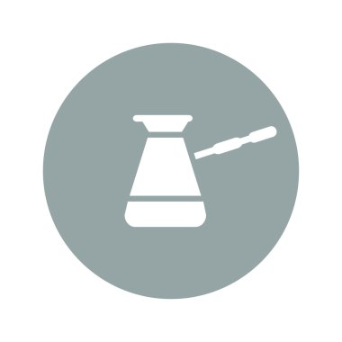 Turk simgesi. Kahve sembolü. Düz vektör çizim