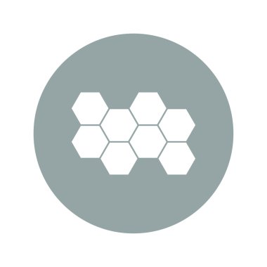 Petek işareti simgesi. Tatlım hücre simgesi.