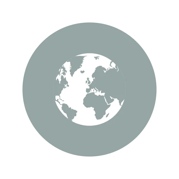Piktogramm des Globus — Stockvektor