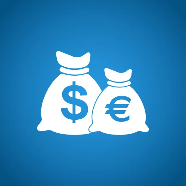 Geld zak pictogram — Stockvector