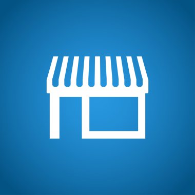 Simge, modern düz tasarım mağaza