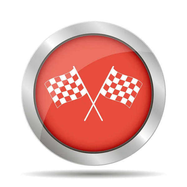 Racing flag icon — Stock Vector