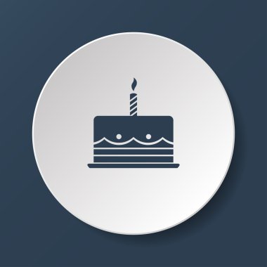 doğum günü pastası web simgesi