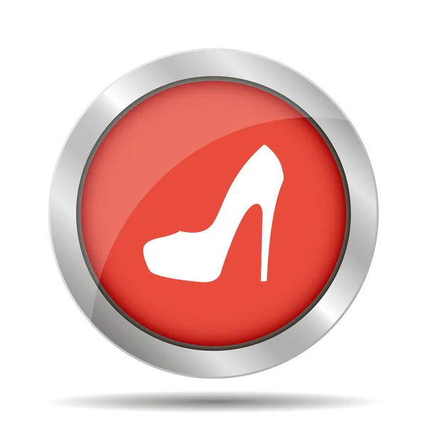 Woman shoes vector icon — Stock Vector