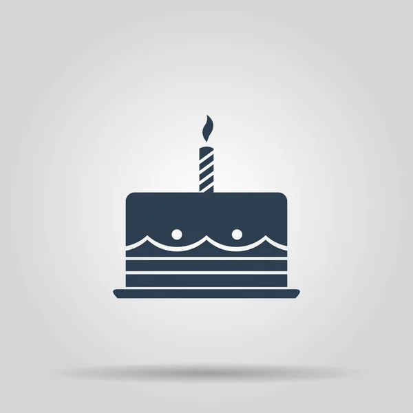 Icono web de pastel de cumpleaños — Vector de stock