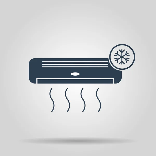 Ikoon met airconditioner — Stockvector