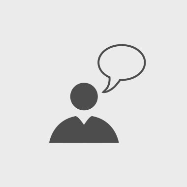 iş adamının düz simgesi