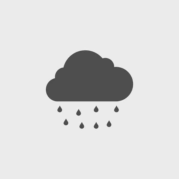 Σύννεφο βροχή εικονίδιο — Διανυσματικό Αρχείο