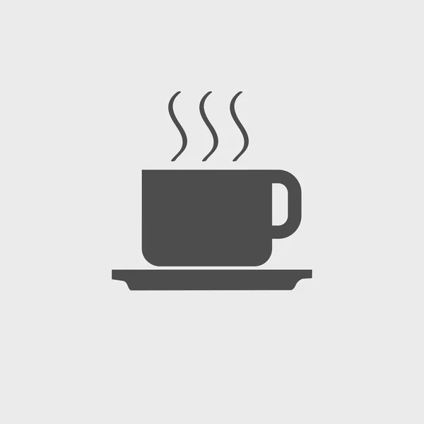 コーヒーのベクトル図です。フラットなデザイン スタイル — ストックベクタ