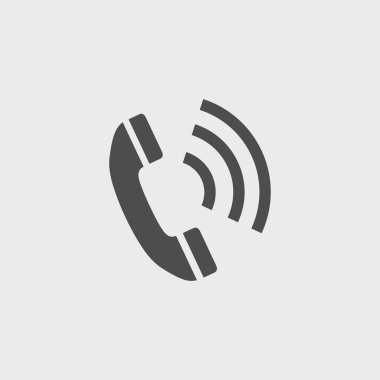 düz bir telefon simgesi