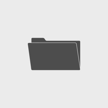 klasör düz web simgesi